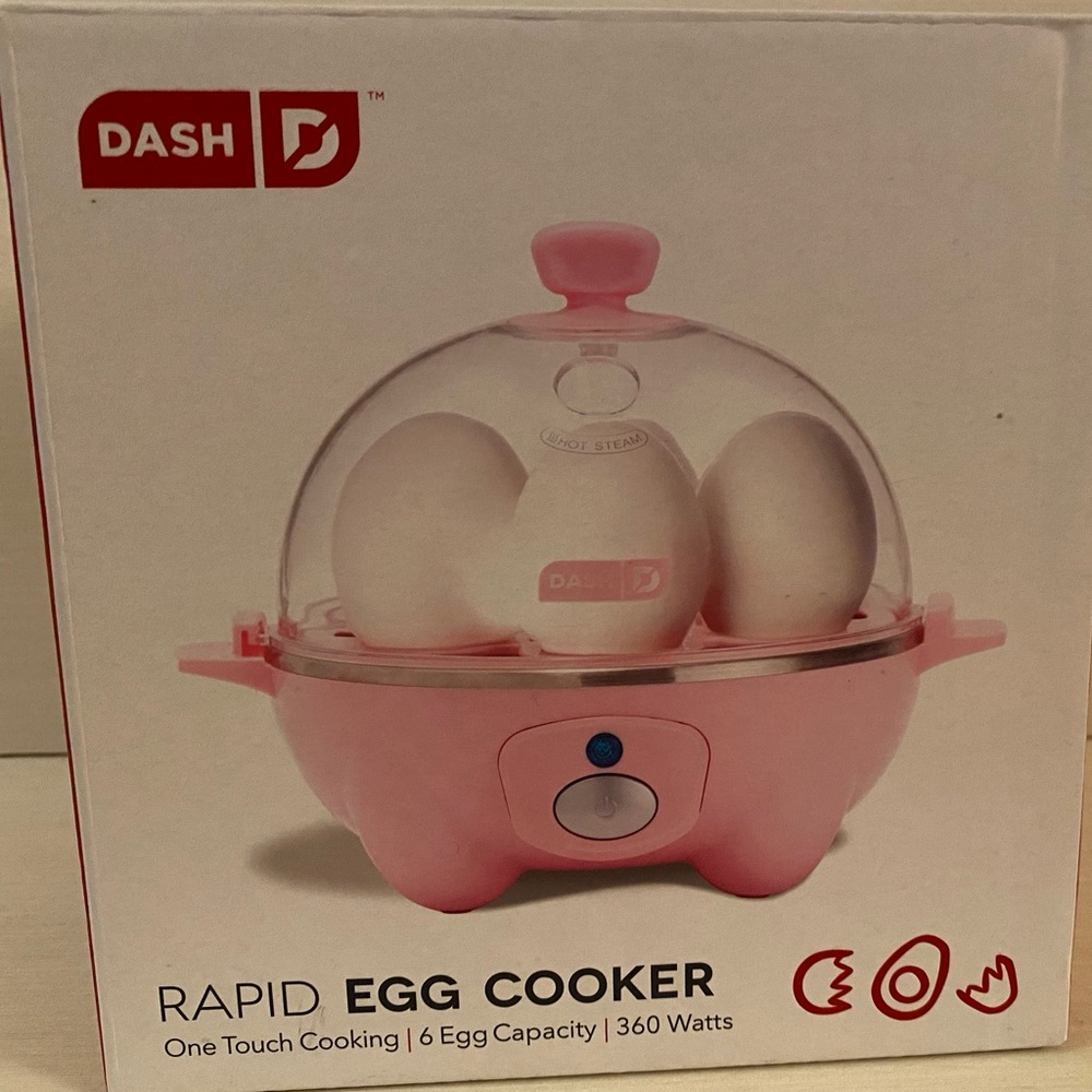 Dash Rapid Egg Cooker 6 Egg Capacity Electric Egg Cooker PINK